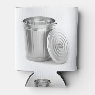 Porta-lata Lata vazia de lixo metálico