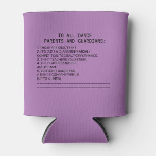 Porta-lata Lavanda de Banana do Lembrete-Pai da Dança