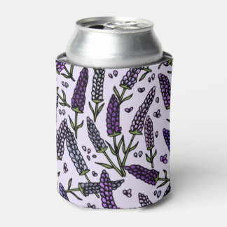 Porta-lata Lavender bouquet digital design