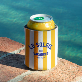 Porta-lata Le Soleil Vacances Côte d'Azur Cabana Stripe