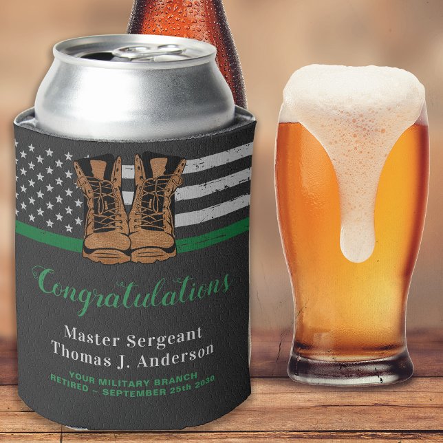 Porta-lata Leather Militar de Reforma do Exército Bota Linha  (Criador carregado)