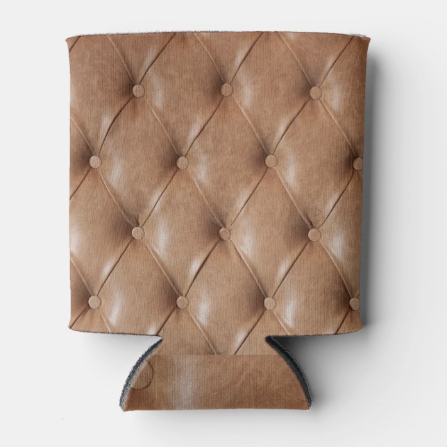Porta-lata Leather Sofa: Fundo Texturizado (Frente)