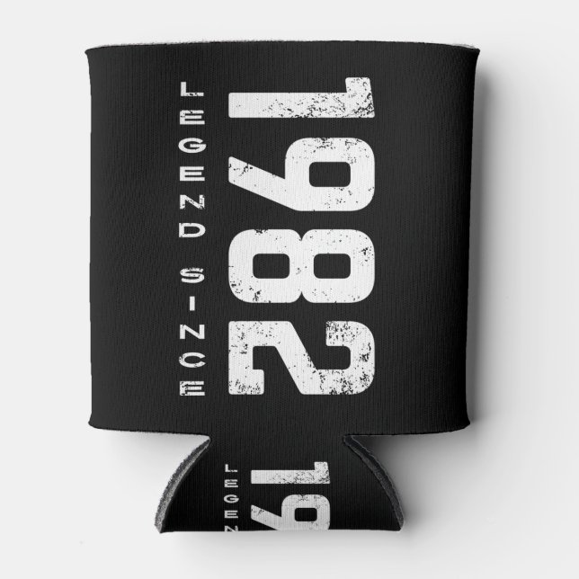 Porta-lata Legenda De aniversário de 40 anos Desde 1982 (Frente)