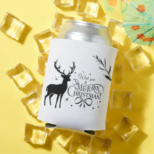 Porta-lata Legenda de natal Reindeer Art com desejos de Natal