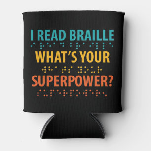 Porta-lata Leio Braille Qual é o seu superpoder