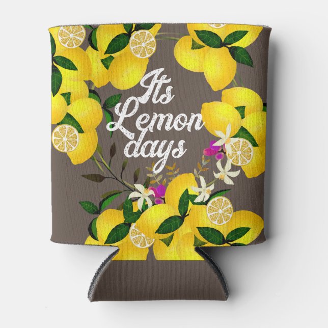 Porta-lata Lemon Days Brown (Frente)