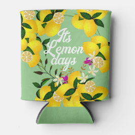 Porta-lata Lemon Days Green