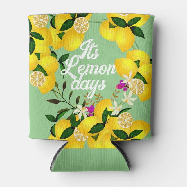 Porta-lata Lemon Days Green (Frente)