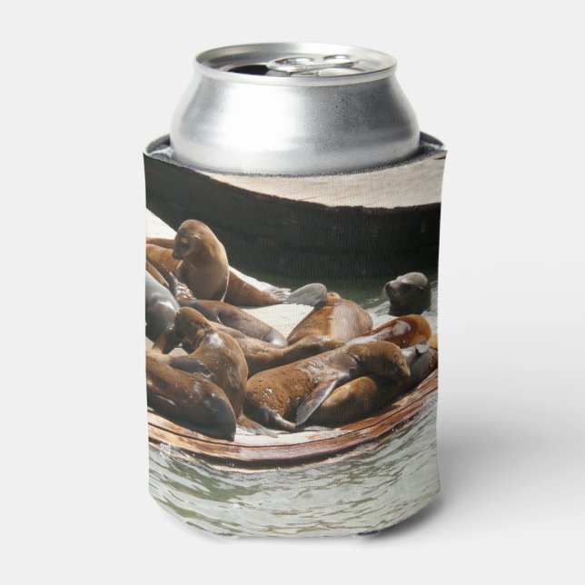 Porta-lata Leões do Mar do Sol em São Francisco (Can Front)