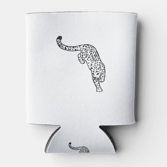 Porta-lata Leopard Tattoo Vintage (Frente)