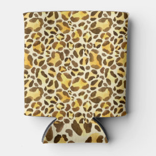Porta-lata Leopardo Aquarela Impressão