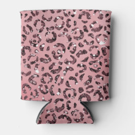 Porta-lata Leopardo rosa - Imprimir brilho