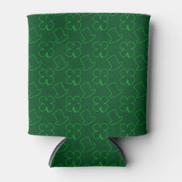 Porta-lata Leprechaun Hat and Clover Pattern
