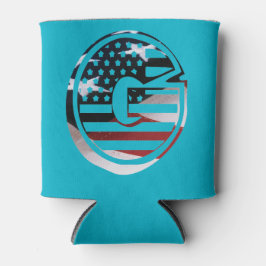 Porta-lata Letra G Monograma inicial EUA