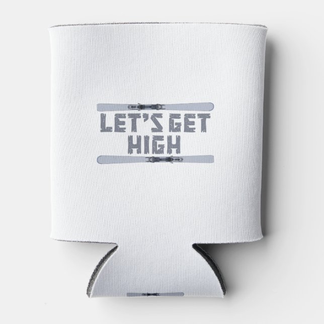 Porta-lata Let's Get High Ski (Frente)