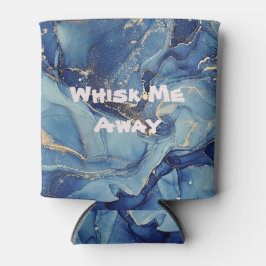 Porta-lata Leva-me para longe, Mármaco Azul Monograma |