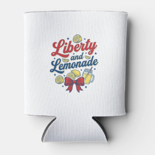 Porta-lata Liberdade e Limonada Camisa Patriótica de Limão Ve