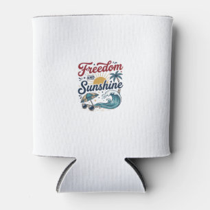Porta-lata Liberdade E Sol Vintage Camisa Praia Design (3