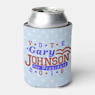 Porta-lata Libertário 2016 do presidente eleição de Gary