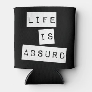 Porta-lata Life is Absurd Black