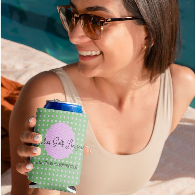Porta-lata Liga de Golfe das Mulheres / Clube de Golfe (Criador carregado)