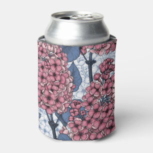 Porta-lata Lilac em rosa e azul