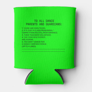 Porta-lata Limão da Apple do Lembrete do Pai da Dança