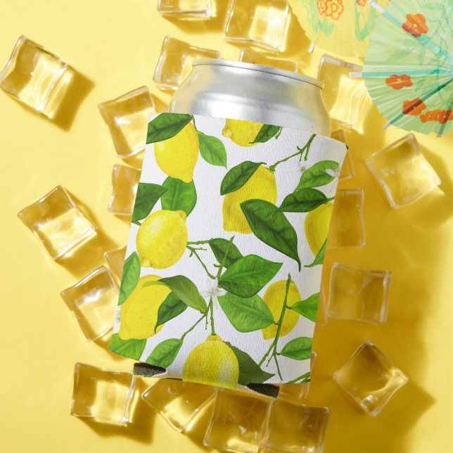 Porta-lata Limão de Aquarela (Verão in situ)