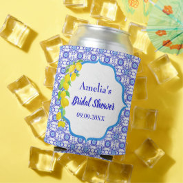 Porta-lata Limões de Aquarela Positano Azulejo Amalfi Bridal