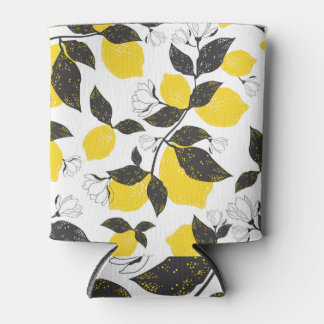 Porta-lata Limões De Citros, Vintage Verão Sem Costura.