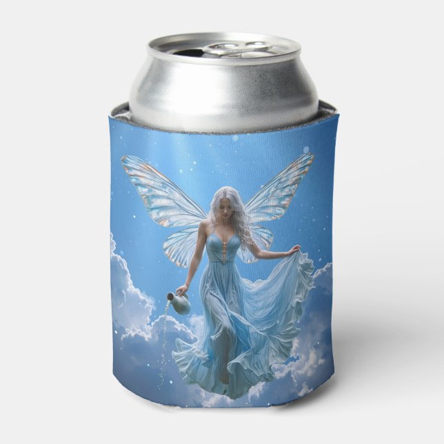 Porta-lata Linda Fada de Aquário nas Nuvens (Can Front)
