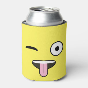 Porta-lata Língua para fora Emoji