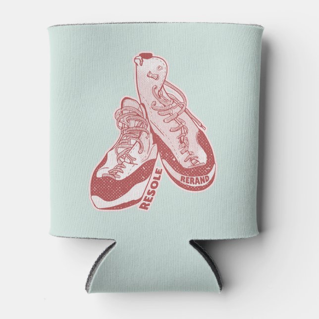 Porta-lata Linguagem de calçados de escalada (Frente)