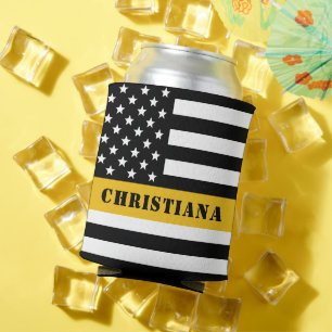 Porta-lata Linha Dourada Thin de Sinalizador 911 do Dispatche