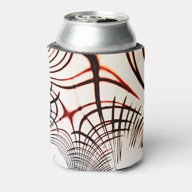 Porta-lata Linhas cruzadas de cores variadas em fundo claro (Can Back)