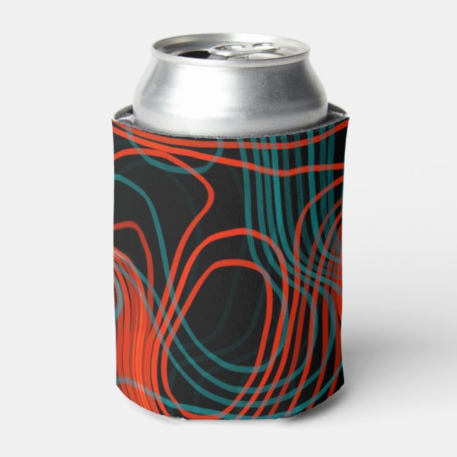 Porta-lata Linhas Curvas de Laranja e Teto (Can Front)