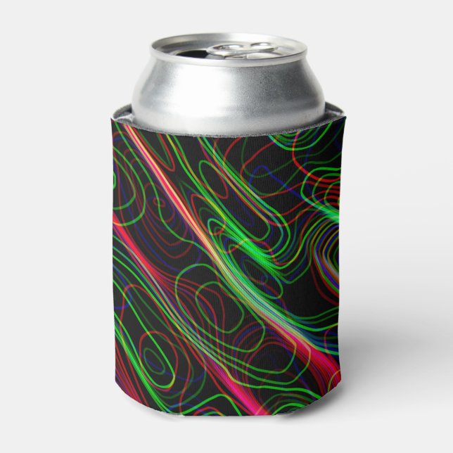 Porta-lata Linhas Curvas Neon Multicolores (Can Front)