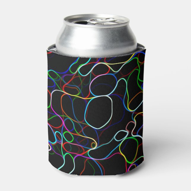 Porta-lata Linhas de multicor neon (Can Front)