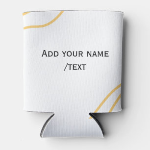 Porta-lata linhas de texto de mensagem de nome de fronteira e