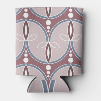 Porta-lata Linhas onduladas: Vintage geométrica sem costura.