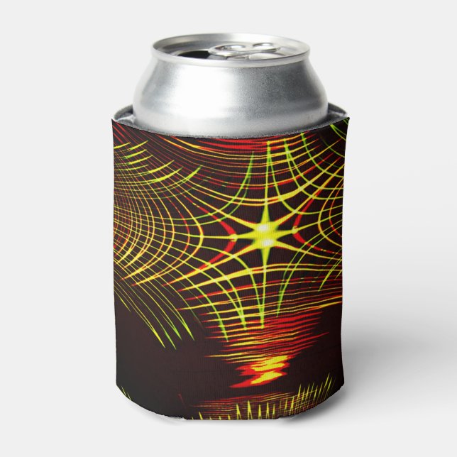 Porta-lata Linhas que se repetem em efeito de onda e luz? (Can Front)