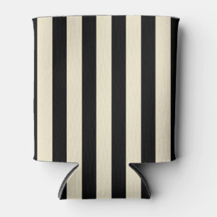 Porta-lata Listras Preto e Creme Seaside Clean