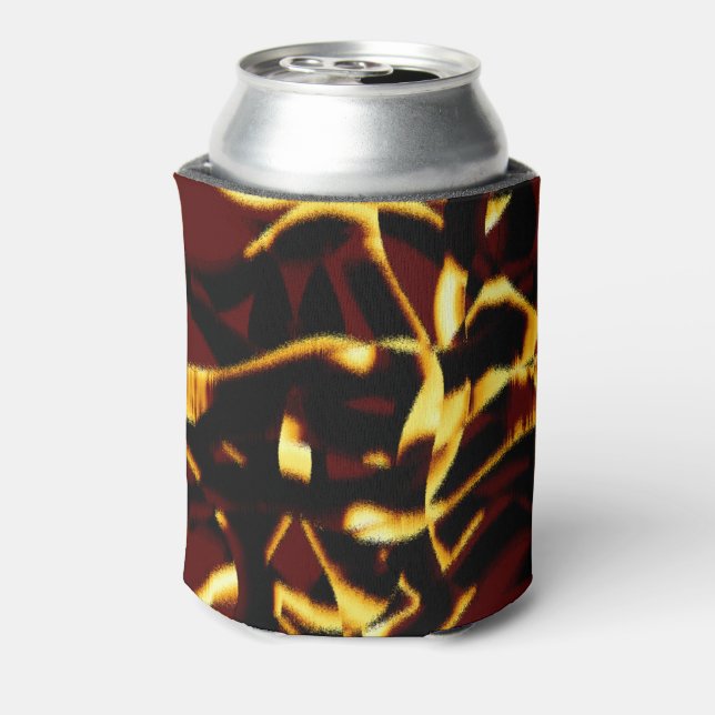 Porta-lata Listras queimadas com aspecto amarelo terry ou pul (Can Back)