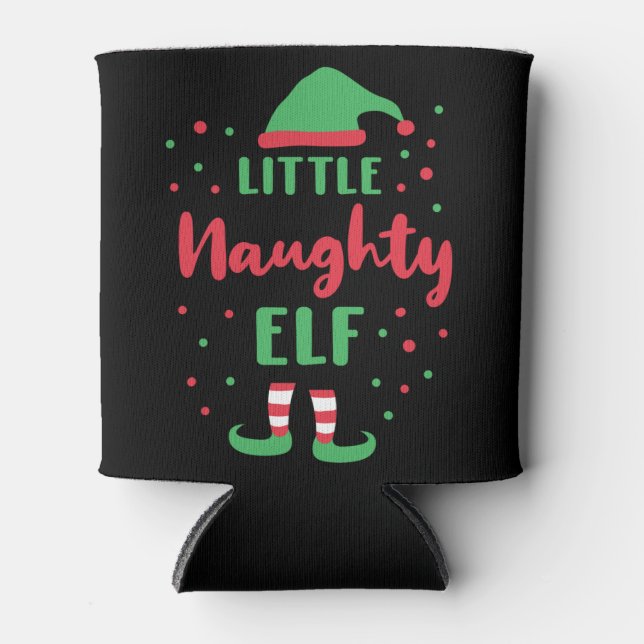 Porta-lata Little Naughty Elf Funny Elf Costume Xmas Gift (Frente)