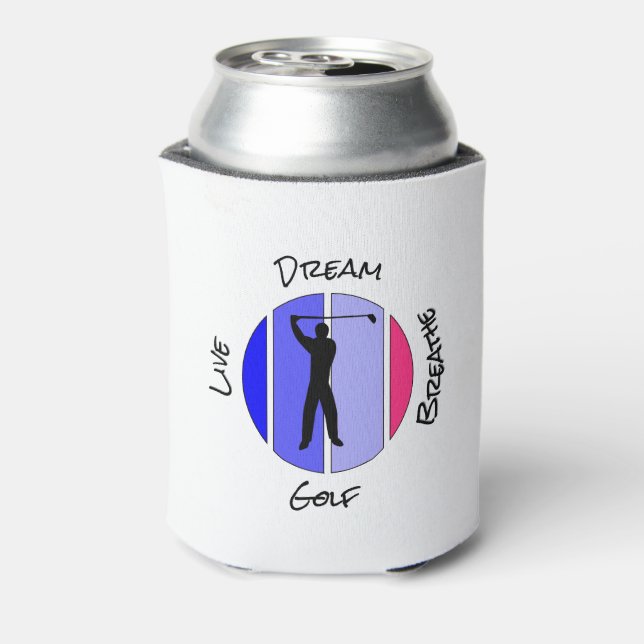 Porta-lata Live, dream, breathe golf (Can Back)