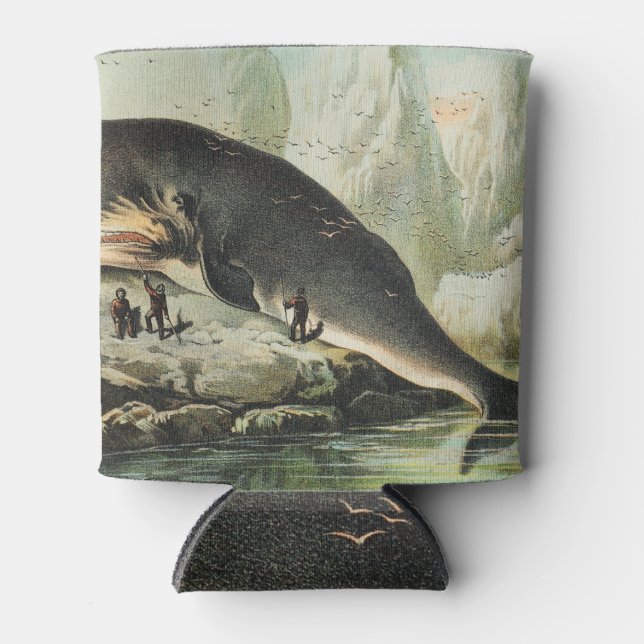 Porta-lata Livro da natureza da baleia esperma Johnson (Frente)