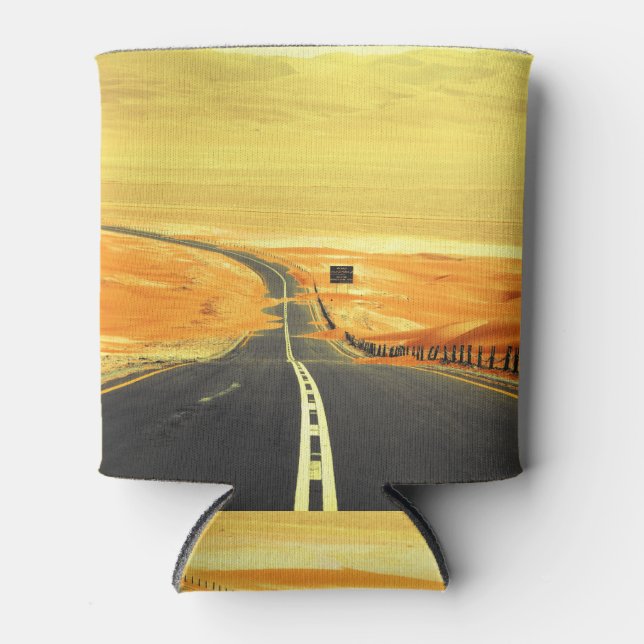 Porta-lata Liwa Oasis Asphalt Road, Dunes. (Frente)