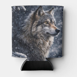 Porta-lata Lobo Mágico Místico na Neve