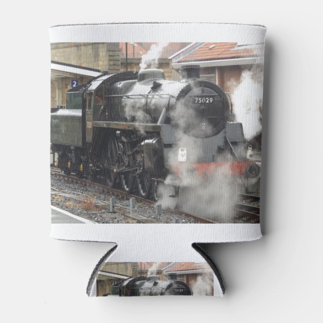 Porta-lata Locomotiva a vapor em estação (Frente)