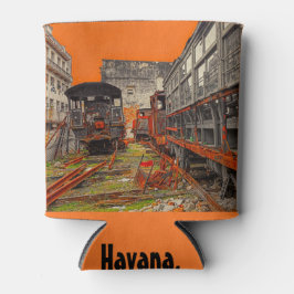 Porta-lata Locomotivas e vagões em Havana podem esfriar
